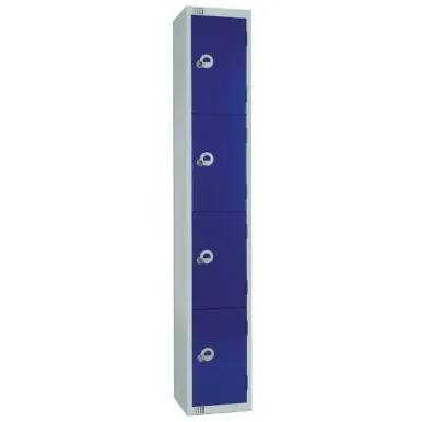 Elite Four Door Padlock Locker Blue