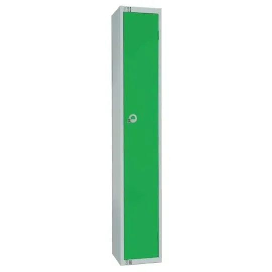 Elite Single Door Padlock Locker Green