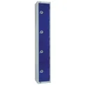 Elite Four Door Padlock Locker Blue