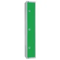Elite Three Door Electronic Combination Locker Green