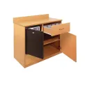 Bolero Mini Bar Unit Beech Effect