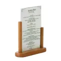 Securit Acrylic Menu Holder With Wooden Frame A5 - CE408 - Smart Hospitality Supplies