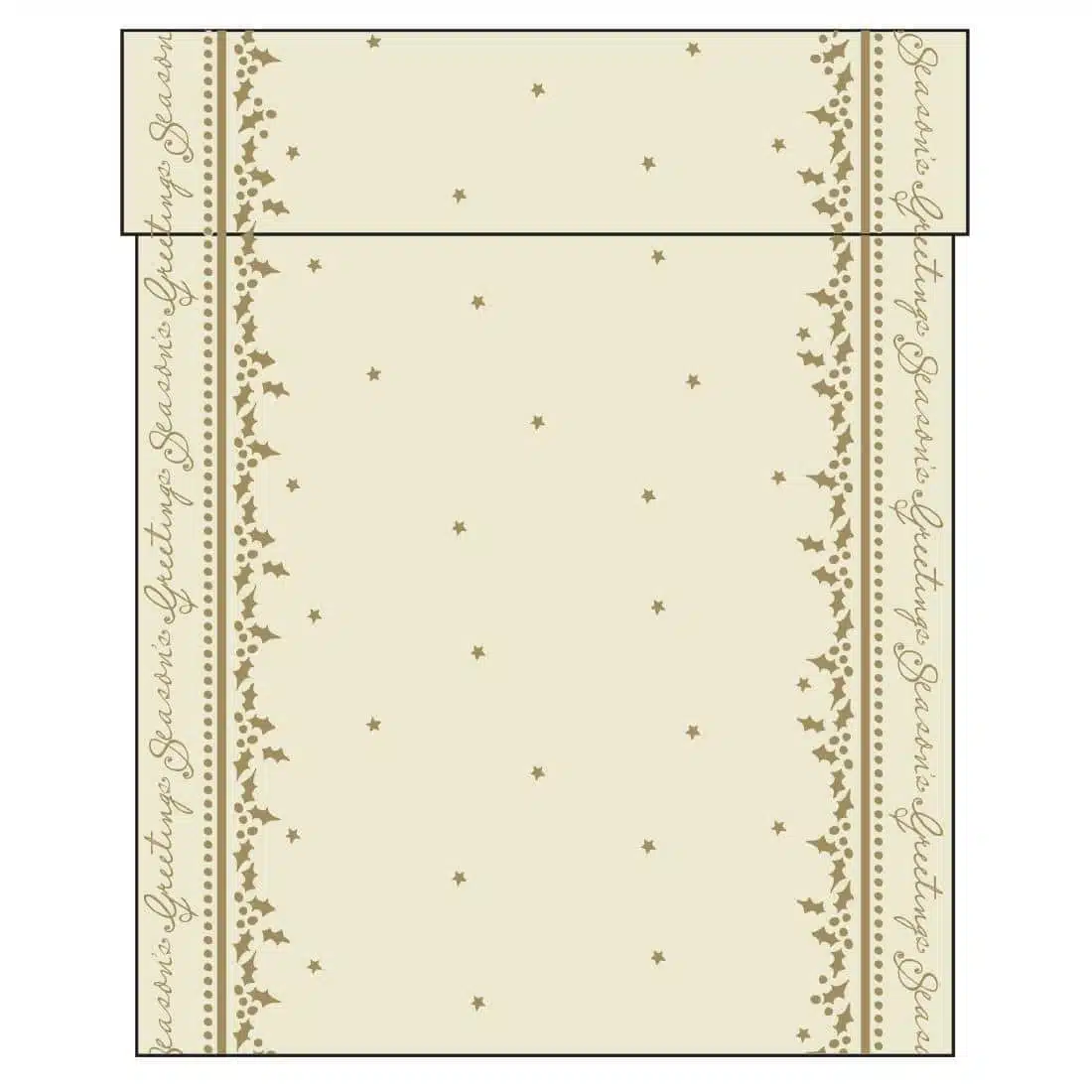 Swansoft Winter Greetings Airlaid Table Runner 38cm x 12m (Pack 6) - Image 1
