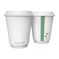 Vegware Hot Cup White Double Wall 8oz 79-Series (Pack of 500) - Image 2