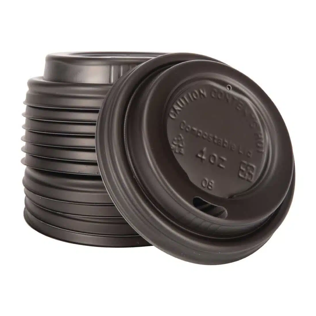 Fiesta Compostable Espresso Cup Lids 113ml / 4oz (Pack of 50) - Image 3