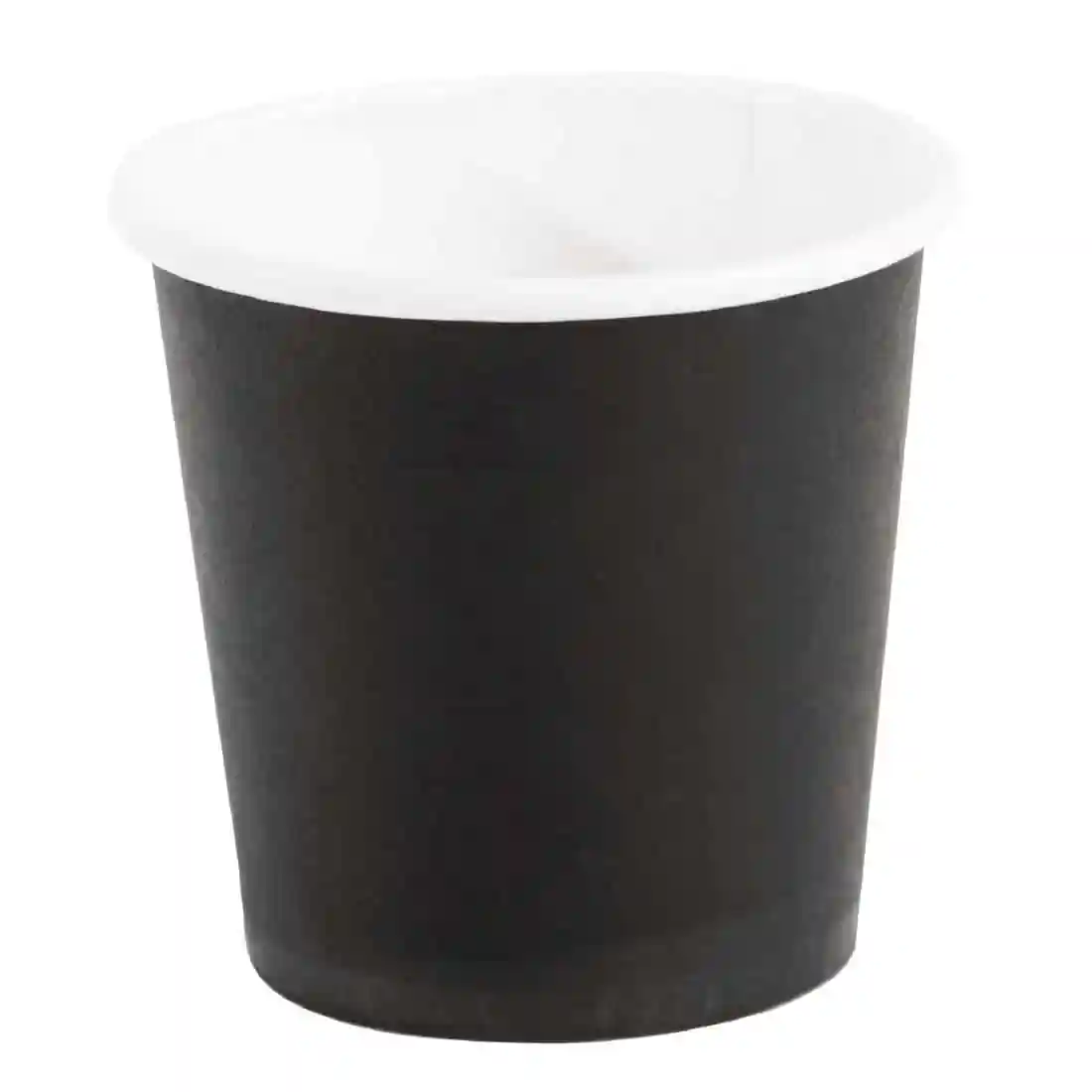 Fiesta Recyclable Espresso Cups Single Wall Black 112ml / 4oz (Pack of 50) - Image 1