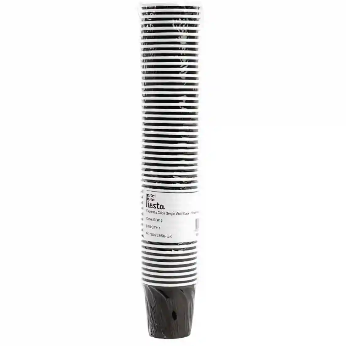 Fiesta Recyclable Espresso Cups Single Wall Black 112ml / 4oz (Pack of 50) - Image 6