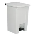 Rubbermaid Step-On Pedal Bin White 45.5Ltr - Image 1