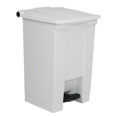 Rubbermaid Step-On Pedal Bin White 45.5Ltr