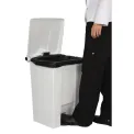 Rubbermaid Step-On Pedal Bin White 45.5Ltr - Image 3