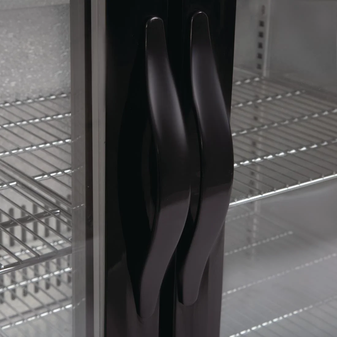 Polar Back Bar Cooler with Hinged Doors in Black 198Ltr - Image 9