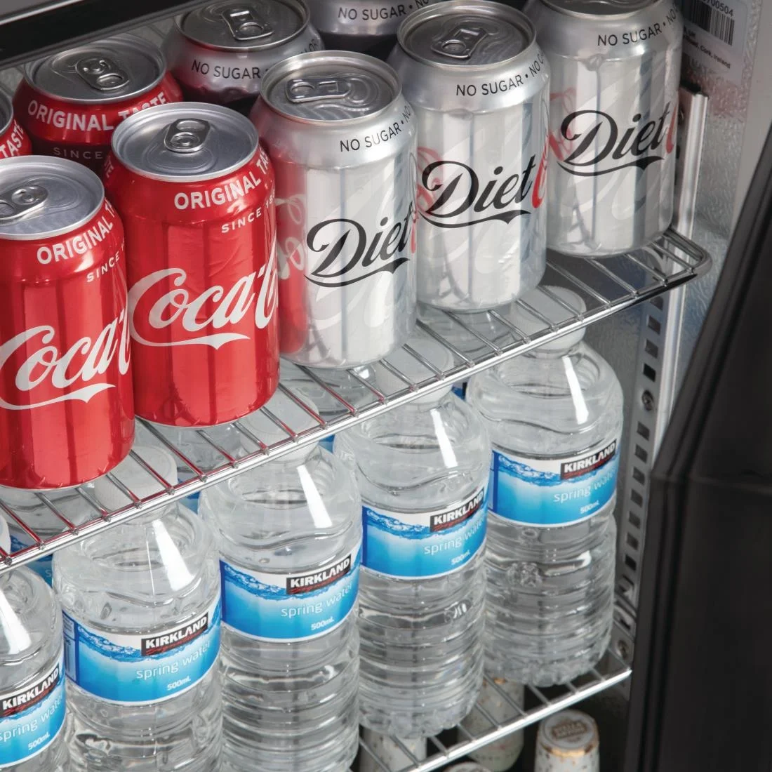 Polar Back Bar Cooler with Hinged Doors in Black 198Ltr - Image 11