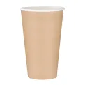 Fiesta Recyclable Single Wall Takeaway Coffee Cups Kraft 455ml / 16oz (Pack of 1000) - Image 1