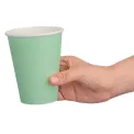 Fiesta Recyclable Single Wall Takeaway Coffee Cups Turquoise 340ml / 12oz (Pack of 50) - Image 3