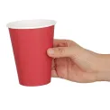 Fiesta Recyclable Single Wall Takeaway Coffee Cups Red 340ml / 12oz (Pack of 50) - Image 3