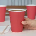 Fiesta Recyclable Single Wall Takeaway Coffee Cups Red 340ml / 12oz (Pack of 1000) - Image 4