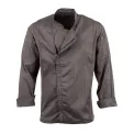 Chef Works Urban Hartford Lightweight Zipper Chefs Jacket Graphite - Image 1