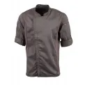 Chef Works Urban Hartford Lightweight Zipper Chefs Jacket Graphite - Image 9