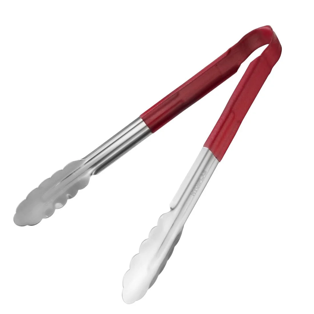 Vogue Colour Coded Red Serving Tongs 11" - Image 1