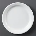 Olympia Whiteware Narrow Rimmed Plates 180mm - Image 1