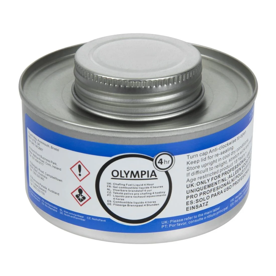 Olympia Liquid Chafing Fuel With Wick 4 Hour x 12 - Image 1