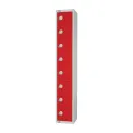 Elite Eight Door Manual Combination Locker Locker Red - Image 2