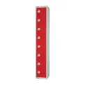 Elite Eight Door Manual Combination Locker Locker Red - Image 1