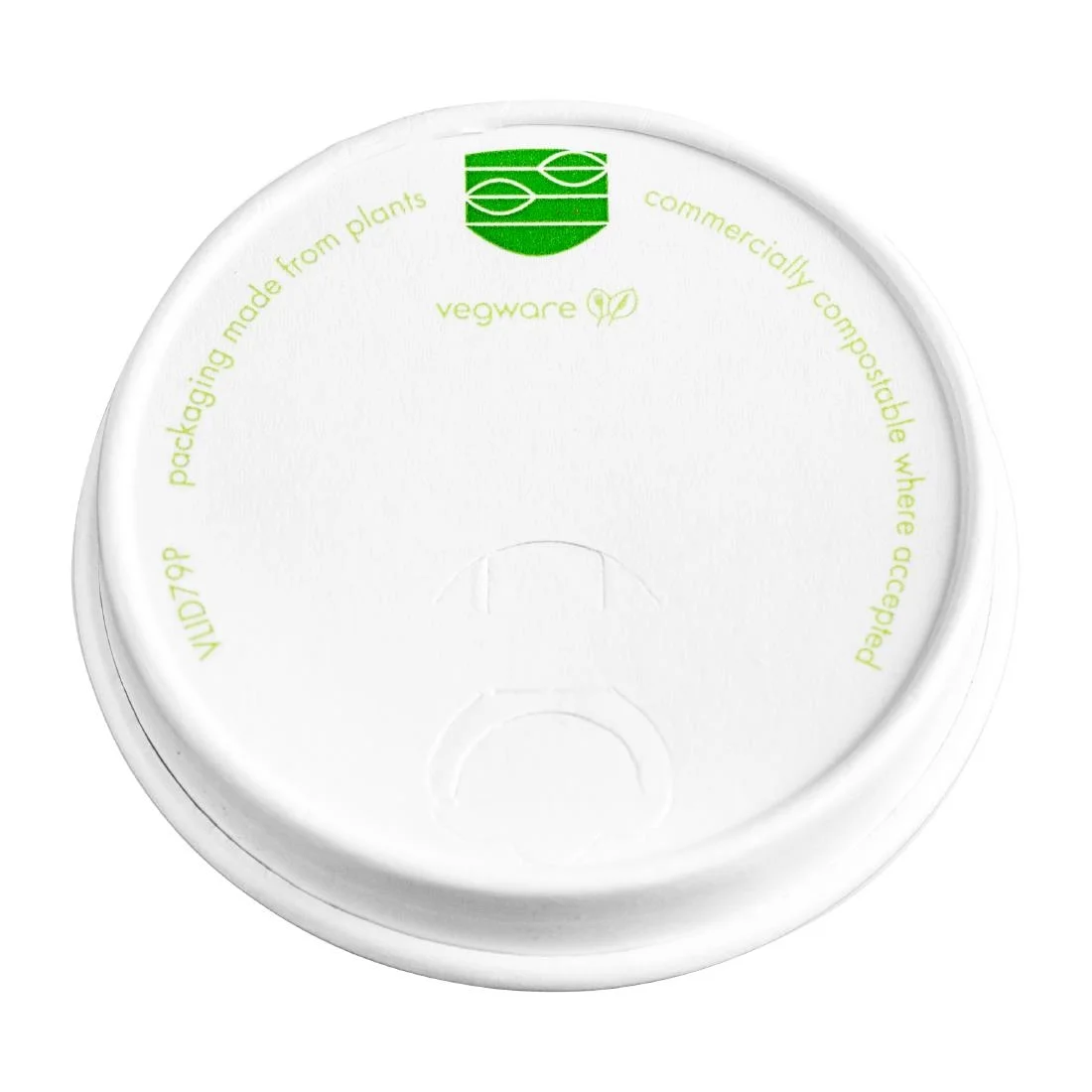 Vegware Compostable 79-Series Paper Hot Cup Lid (Pack of 1000) - Image 1