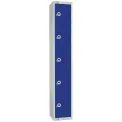 Elite Five Door Padlock Locker Blue - Image 1