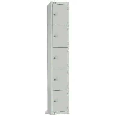 Elite Five Door Electronic Combination Locker Grey
