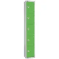 Elite Five Door Coin Return Locker Green - Image 1
