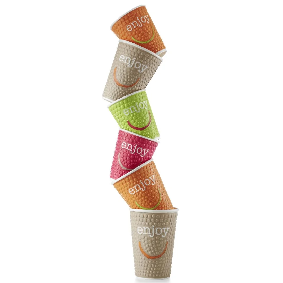 Huhtamaki Enjoy Double Wall Disposable Hot Cups 225ml / 8oz (Pack of 875) - Image 1
