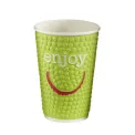 Huhtamaki Enjoy Double Wall Disposable Hot Cups 455ml / 16oz (Pack of 560) - Image 2