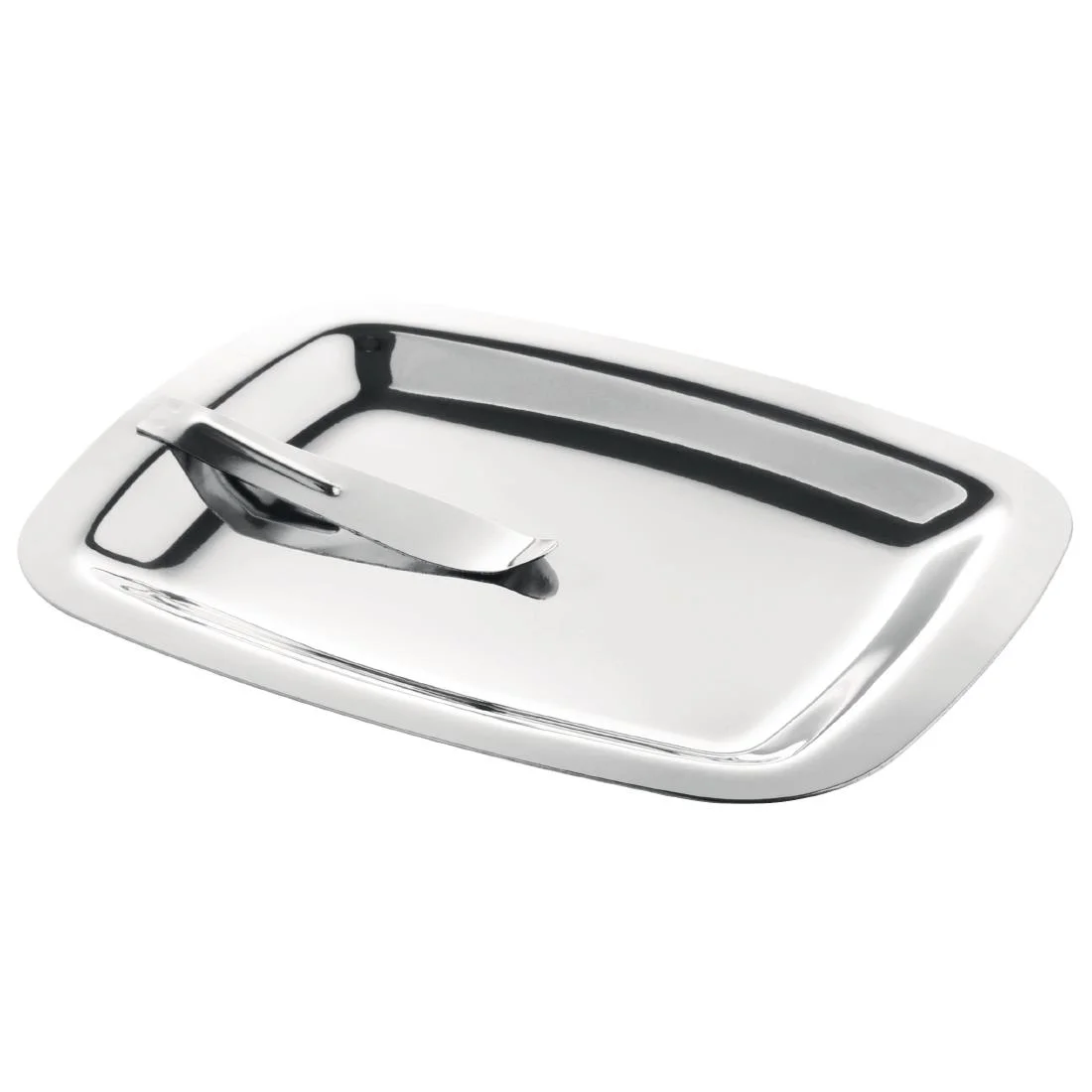 Olympia Square Stainless Steel Tip Tray With Bill Clip - Image 1