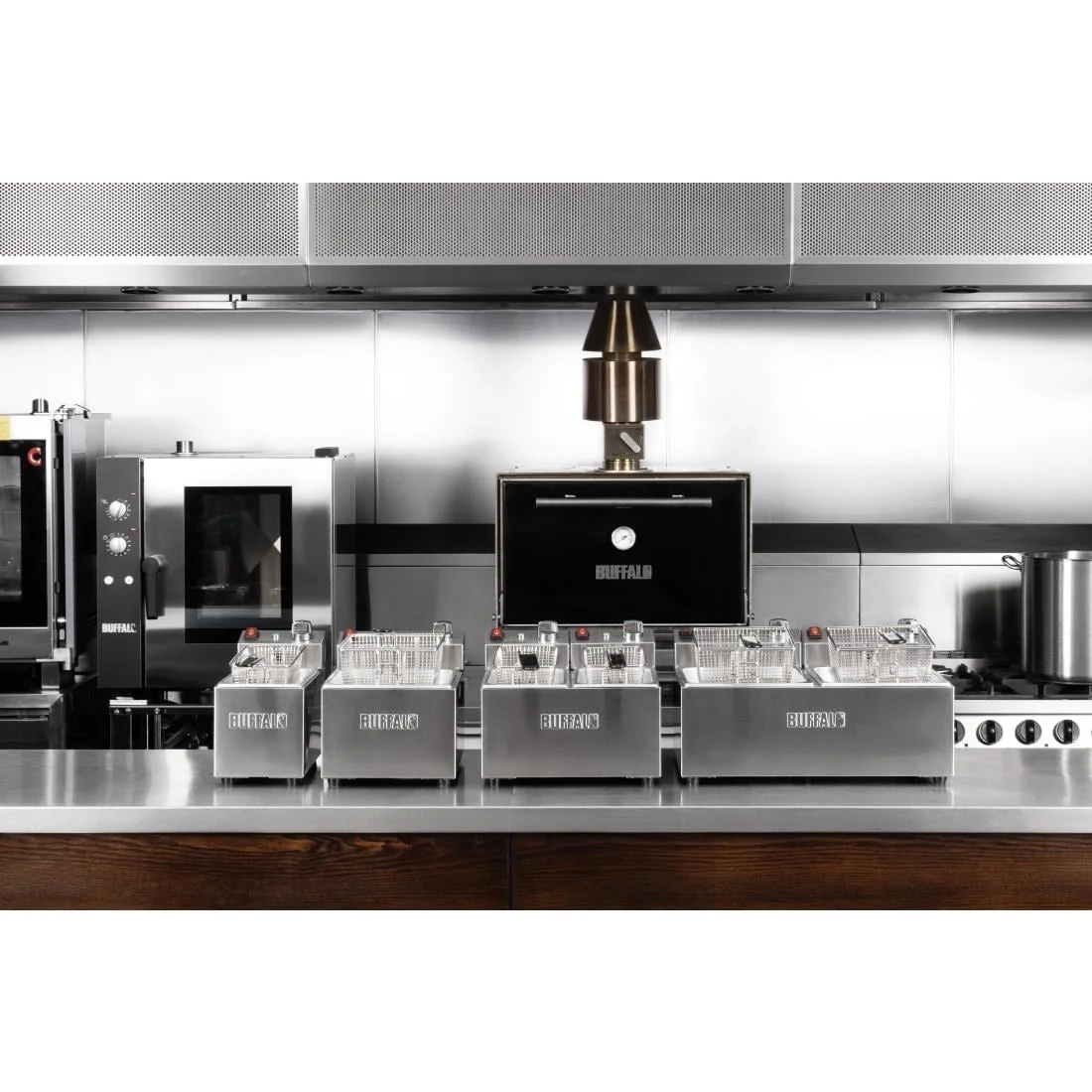 Buffalo Countertop Electric Fryer 2x3Ltr - Image 2