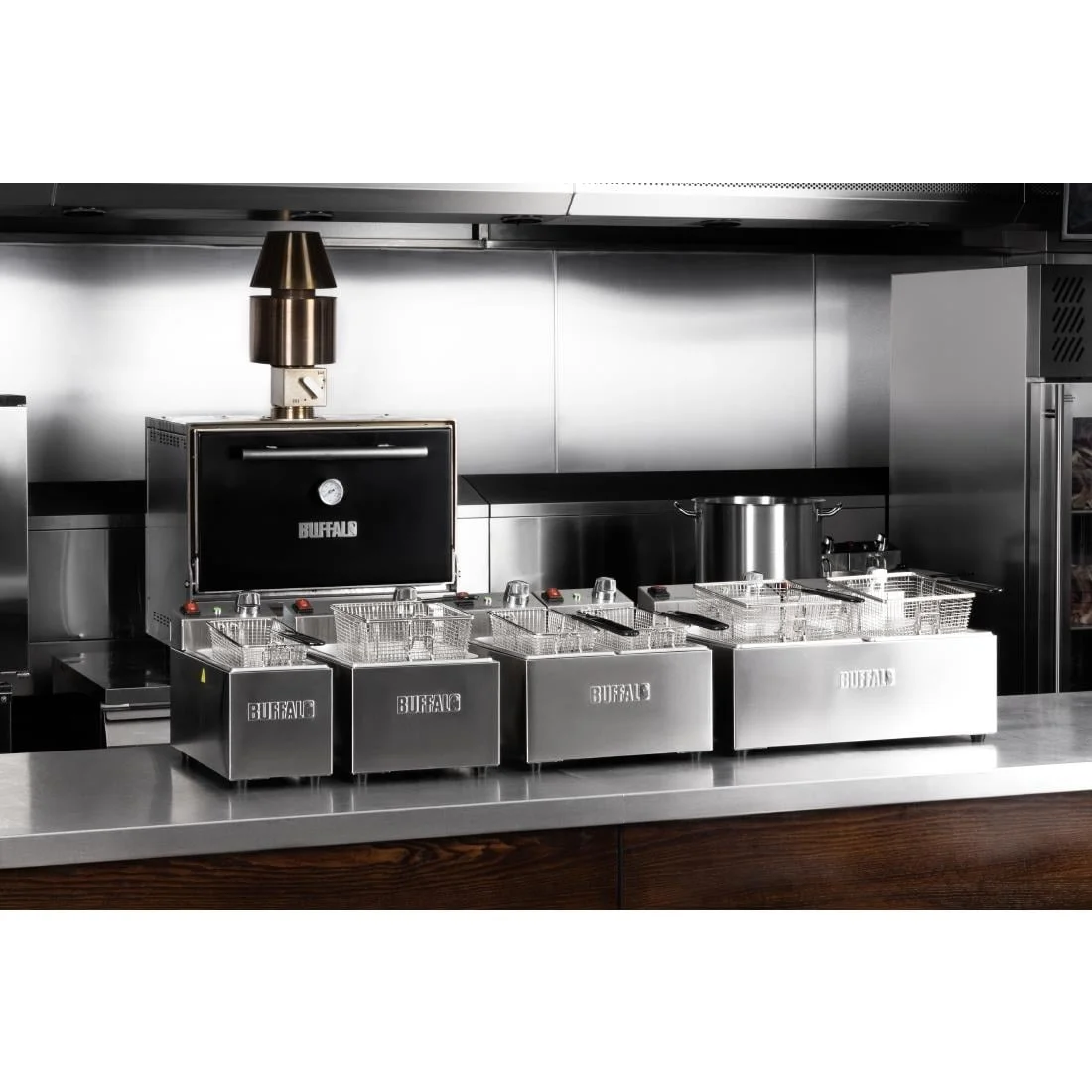 Buffalo Countertop Electric Fryer 2x3Ltr - Image 3