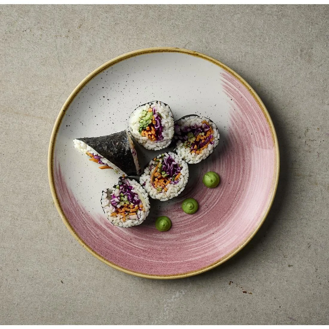 Churchill Stonecast Accents Evolve Coupe Plates Petal Pink 260mm (12 Pack) - Image 2