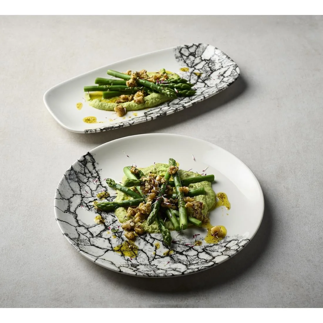 Churchill Kintsugi Accents Evolve Coupe Plates Quartz Black 260mm (12 Pack) - Image 7