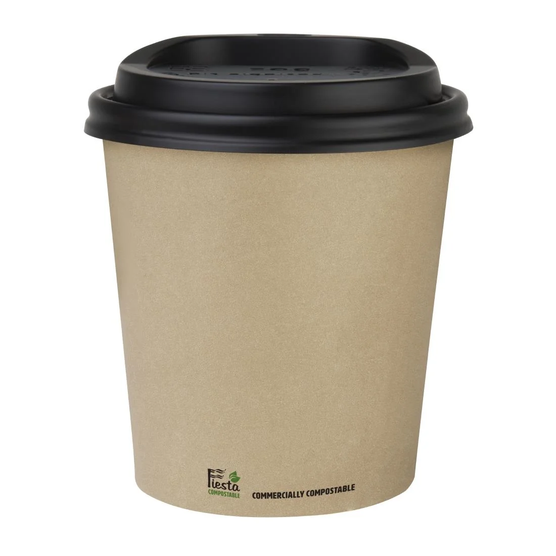 Fiesta Compostable Coffee Cups Single Wall 8oz (Pack of 1000) - Image 2