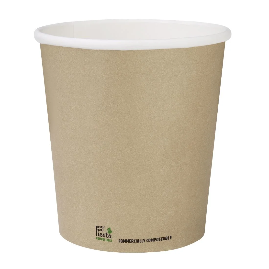 Fiesta Compostable Coffee Cups Single Wall 8oz (Pack of 50) - Image 1