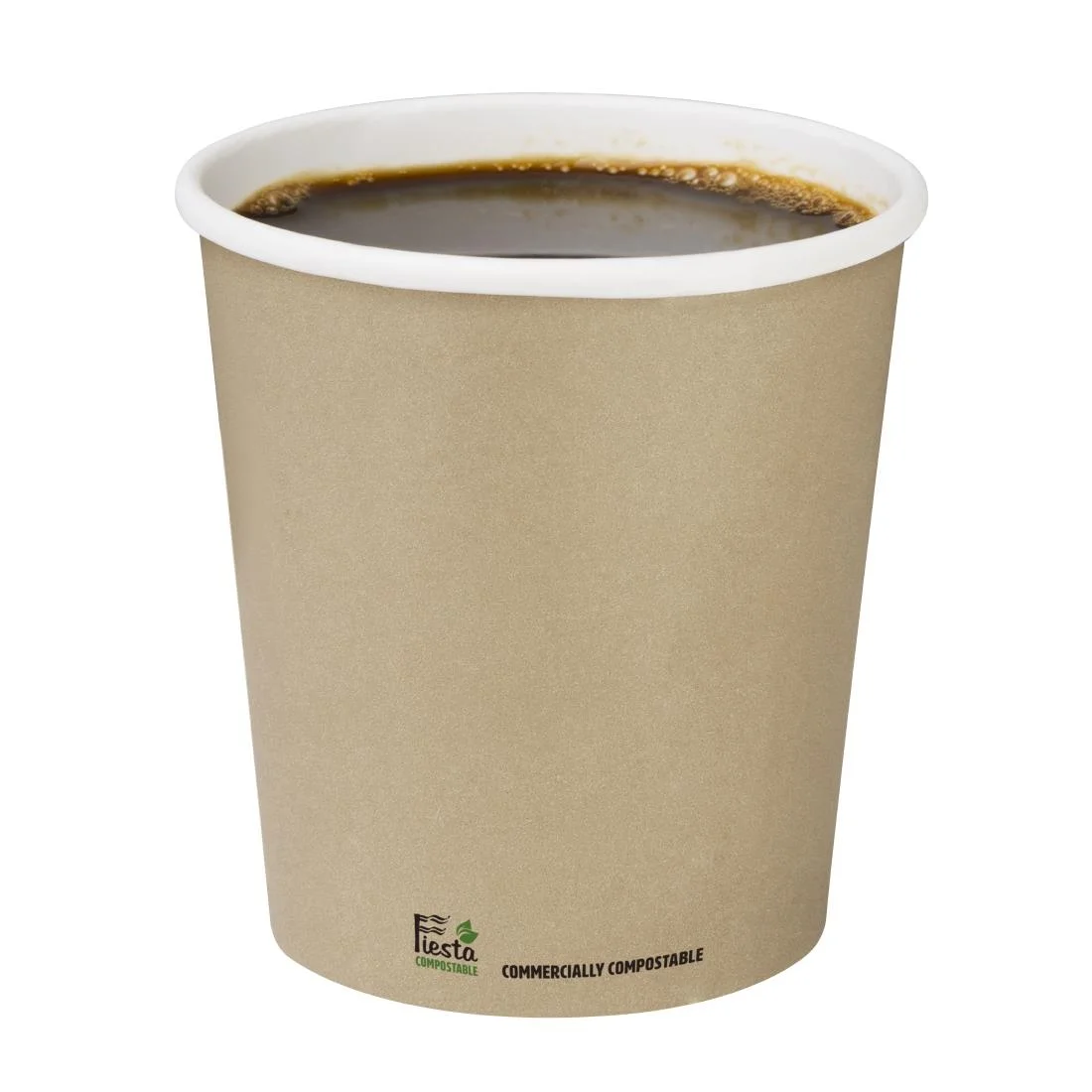 Fiesta Compostable Coffee Cups Single Wall 8oz (Pack of 50) - Image 4