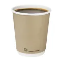 Fiesta Compostable Coffee Cups Double Wall 227ml / 8oz (Pack of 25) - Image 4