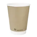 Fiesta Compostable Coffee Cups Double Wall 340ml (Pack of 25) - Image 1