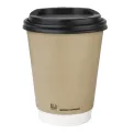 Fiesta Compostable Coffee Cups Double Wall 340ml (Pack of 25) - Image 2