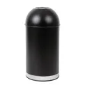 Bolero Bullet Bin with Open Top Lid Black 40Ltr - Image 1