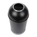 Bolero Bullet Bin with Open Top Lid Black 40Ltr - Image 2