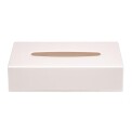 White Rectangular Tissue Holder