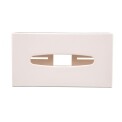 White Rectangular Tissue Holder