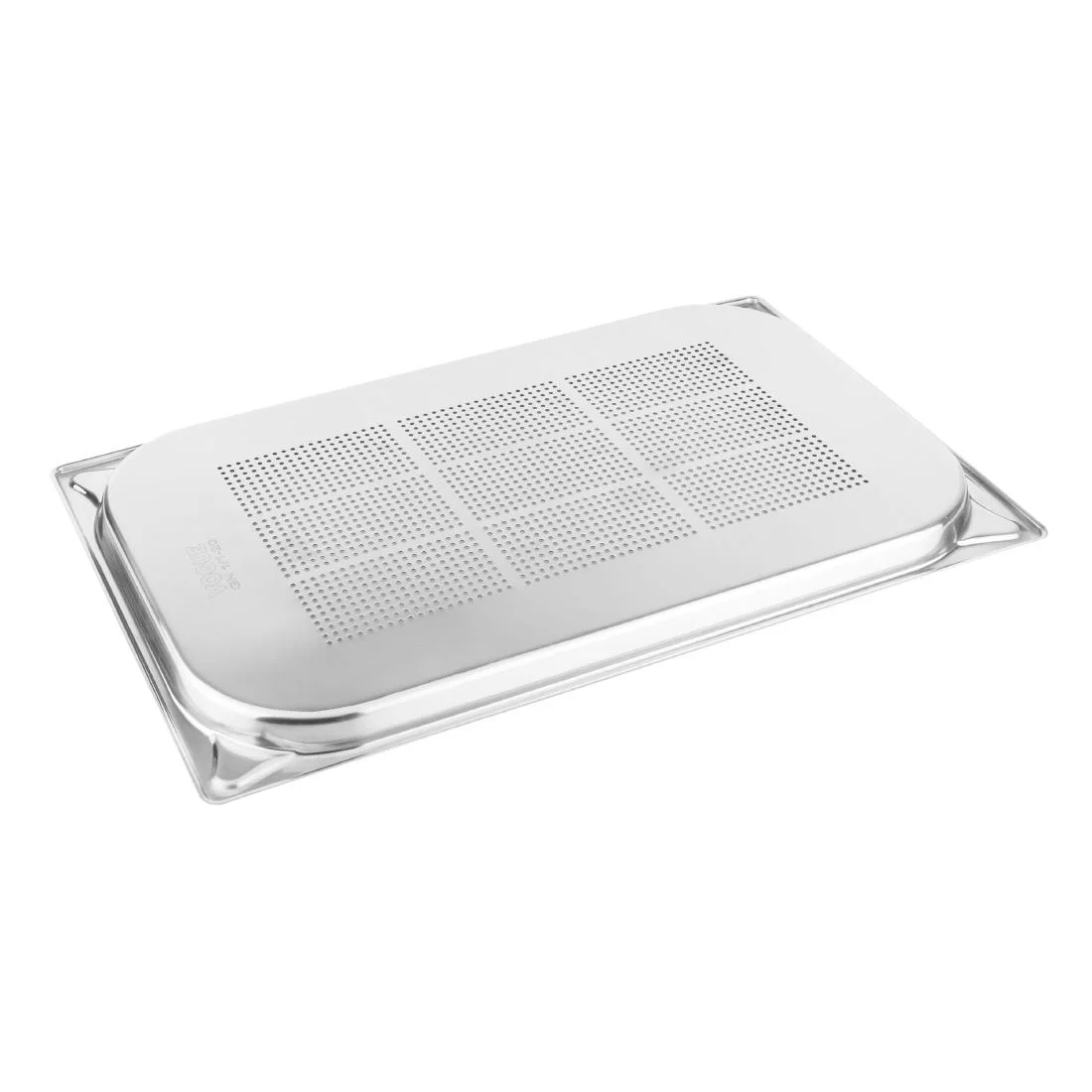 Vogue Stainless Steel Heavy Duty Perforated 1/1 Gastronorm Tray 20mm - Image 6