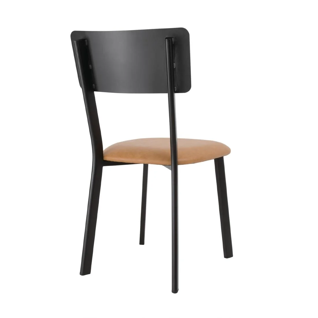 Bolero Metal & PU Side Chair Vintage Camel (Pack 4) - Image 4